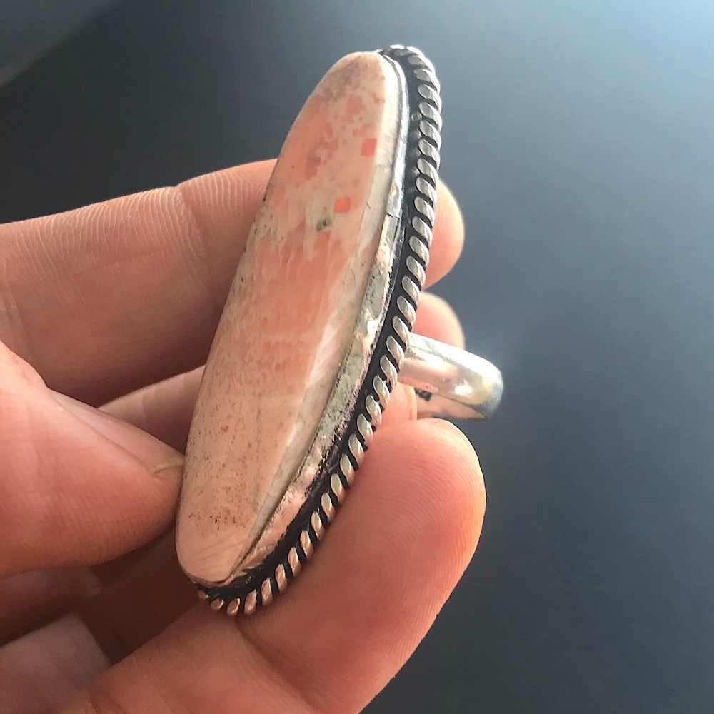 Vintage Statement Ring, Bohemian Jewelry, Size 7